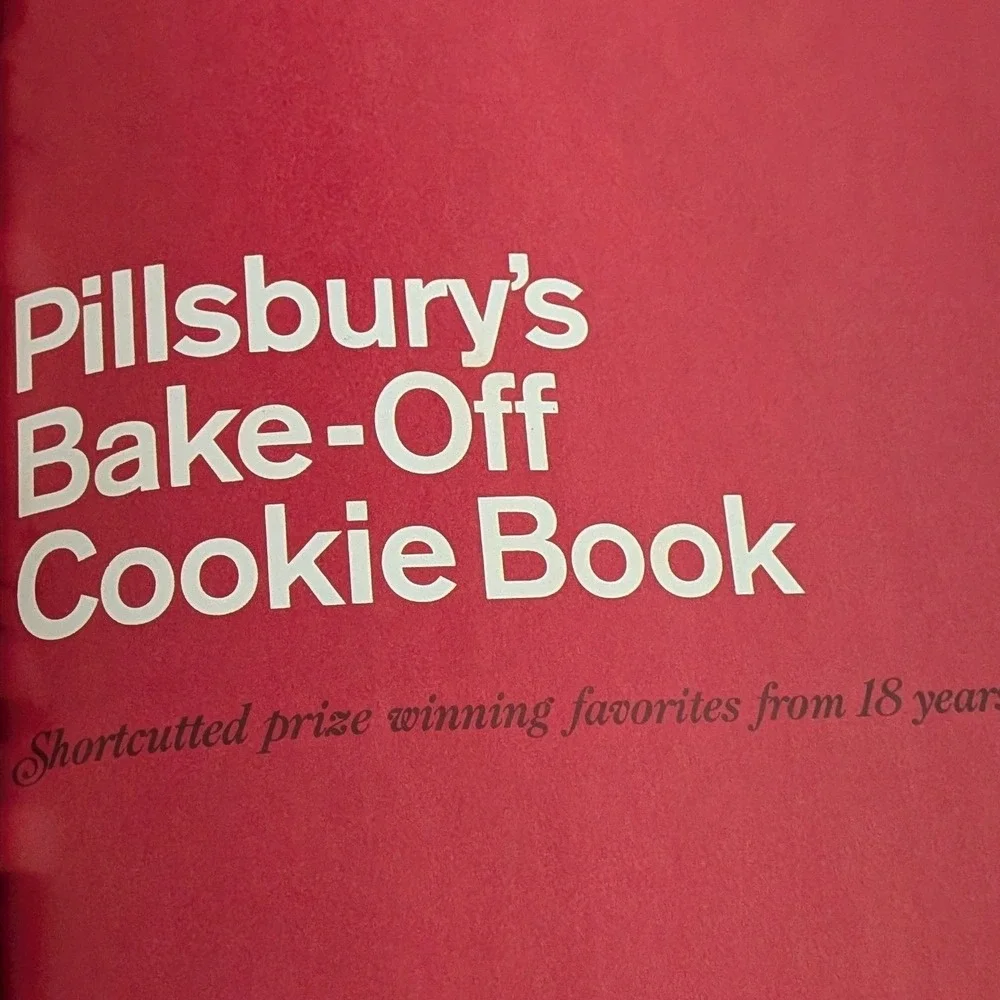 Vintage 1967 Pillsbury Bake Off Cookie Book Hardcover Retro Recipes 60s First Ed